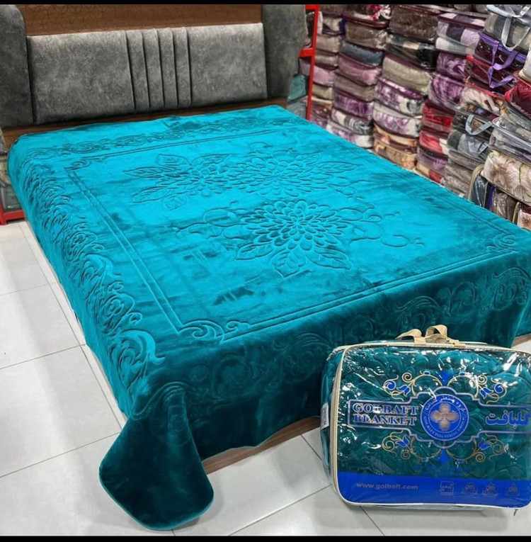 پتو گلبافت سبز کله غازی