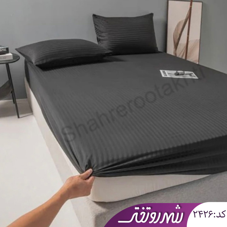 نیم ست ملحفه و روبالشتی نوک مدادی کد۲۴۲۶